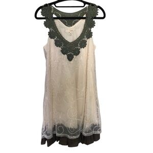 Anthropologie AREVE lace mini dress